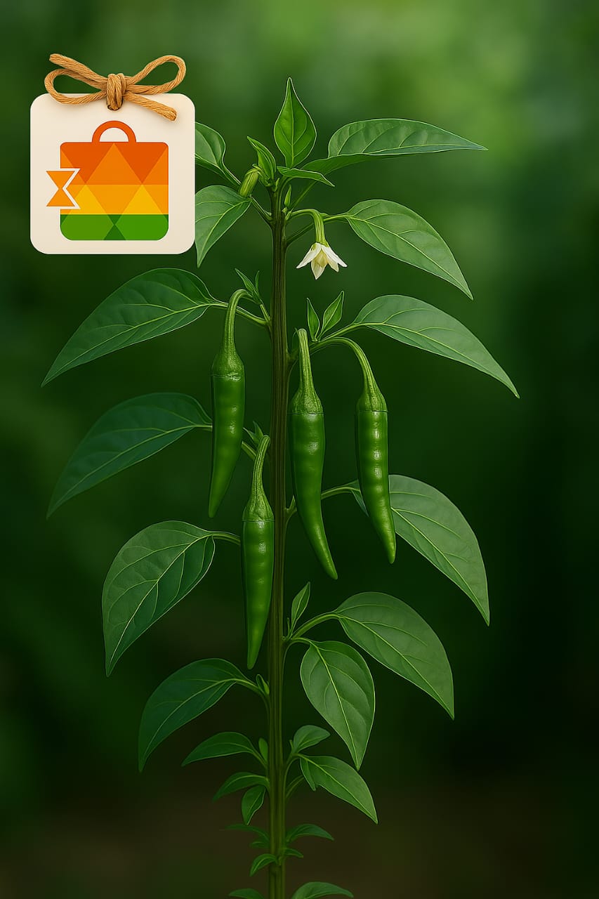 ....Green chilli (Hari mirch)   100g