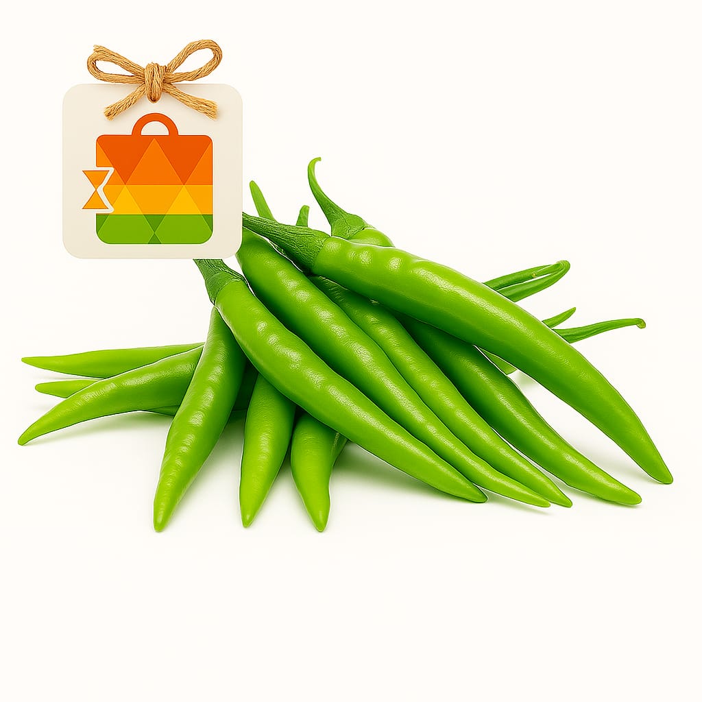 ....Green chilli (Hari mirch)   100g